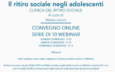 Il ritiro sociale negli adolescenti – Webinar