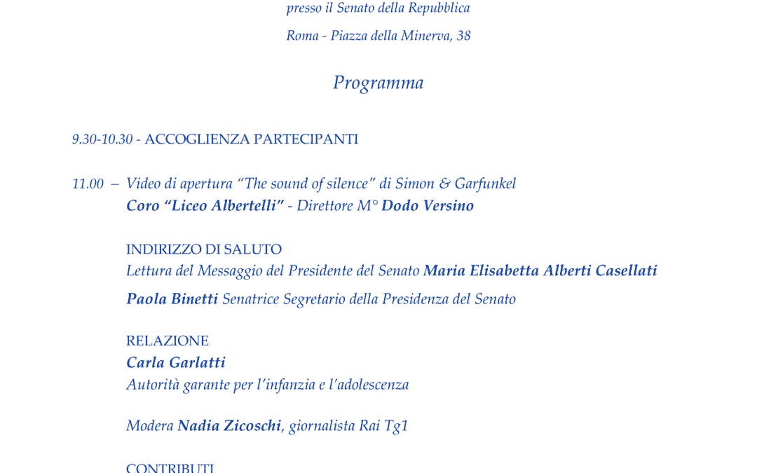 Relazione al Parlamento dell’Autorità garante infanzia e adolescenza – Matteo Lancini “Lettera agli adolescenti”