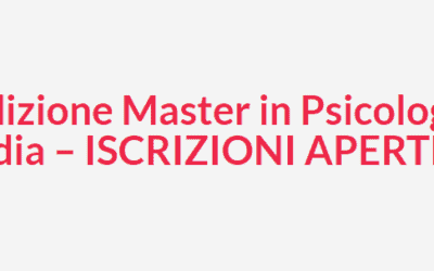 Ottava edizione Master in Psicologia dei nuovi media – ISCRIZIONI APERTE